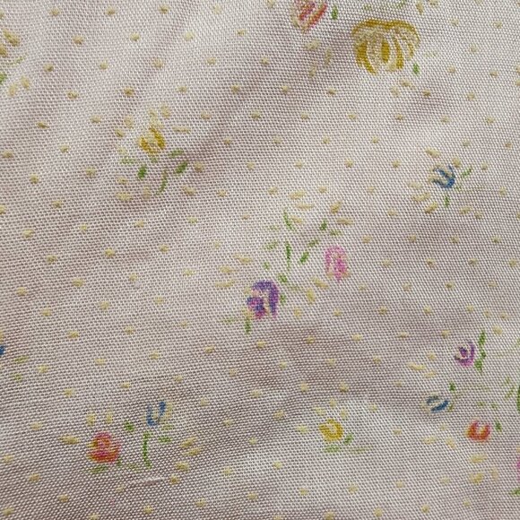 Vintage Handmade 70's Prairie CottageCore Pink Floral Long Sleeve Dress Sz 0? - Picture 9 of 16